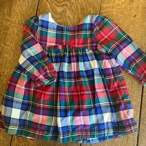 Baby Gap girls plaid flannel dress